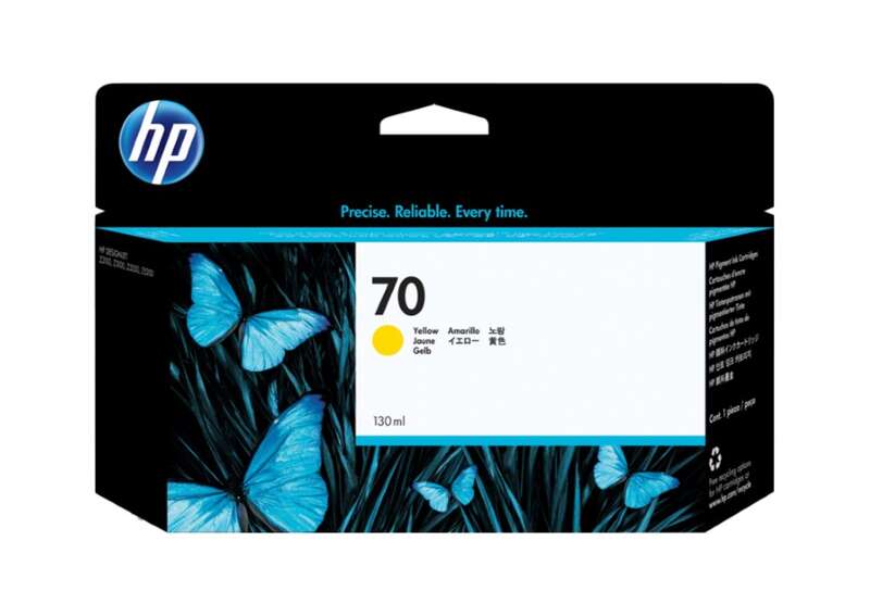 Cartuccia d'Inchiostro Originale HP 70 Giallo - C9454A