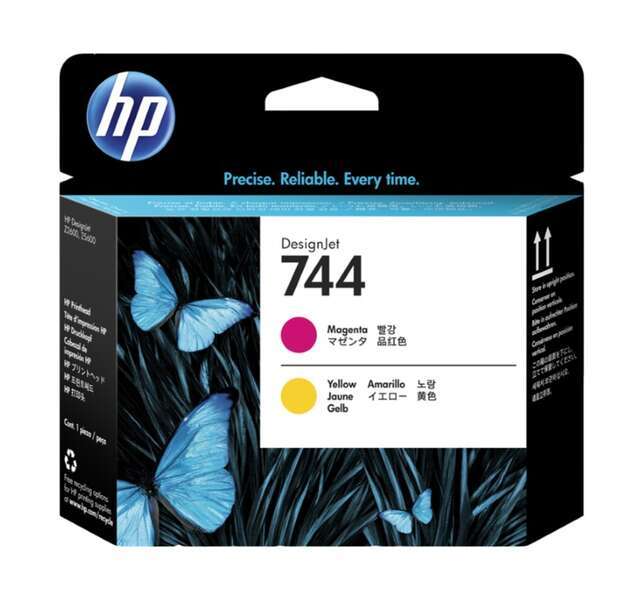 HP 744 Giallo/Magenta Testina di stampa Originale HP 744 - F9J87A
