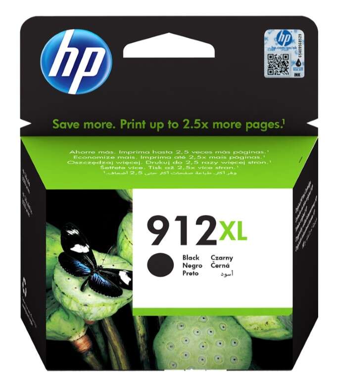 Cartuccia d'Inchiostro Originale HP 912XL Nero - 3YL84AE