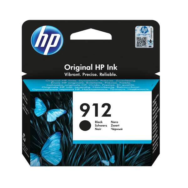 Cartuccia d'Inchiostro Originale HP 912 Nero - 3YL80AE
