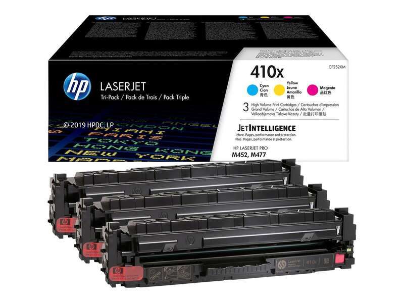 HP CF411X/CF412X/CF413X Confezione da 3 Cartucce Toner Originali - 410X
