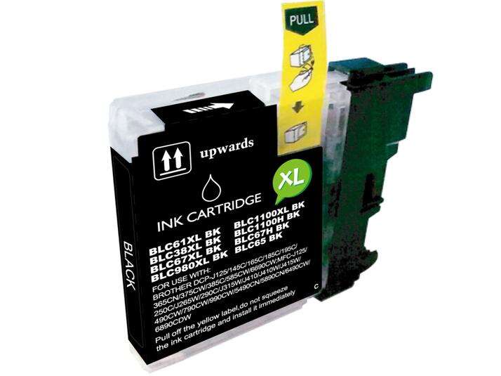 BULK - Brother LC980XL/LC1100XL/LC985XL Cartuccia d'inchiostro nero compatibile - Sostituisce LC980BK/LC1100BK/LC985BK