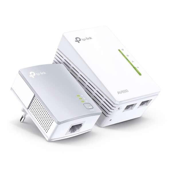 Kit adattatore TP-Link WiFi 600Mbps PLC/Powerline 2 porte Ethernet 10/100mbps