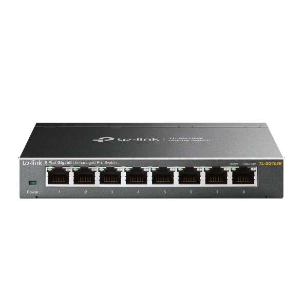 TP-Link Switch Easy Smart - 8 porte Gigabit - Plug & Play - Box in metallo - Tecnologia verde