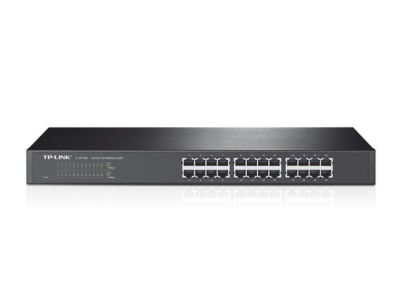Switch rack TP-Link - 24 porte a 10/100 Mbps - Tecnologia verde