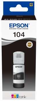 Flacone d'inchiostro originale Epson 104 Nero - C13T00P140