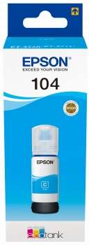 Flacone d'inchiostro originale Epson 104 Ciano - C13T00P240