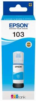 Flacone di inchiostro originale Epson 103 Ciano - C13T00S24A10