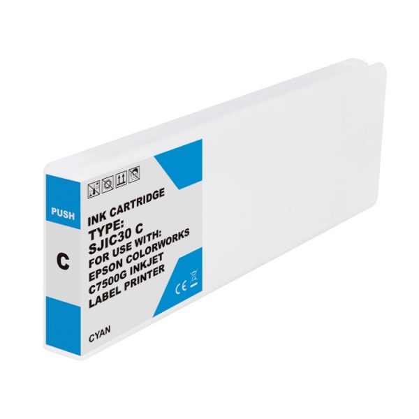 Cartuccia d'Inchiostro a pigmenti ciano Epson SJIC30P Compatibile - Sostituisce C33S020640/SJIC30P(C)