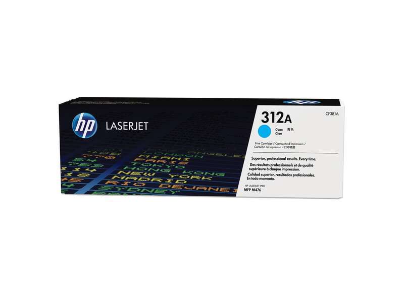 Cartuccia toner Originale HP CF381A Ciano - 312A