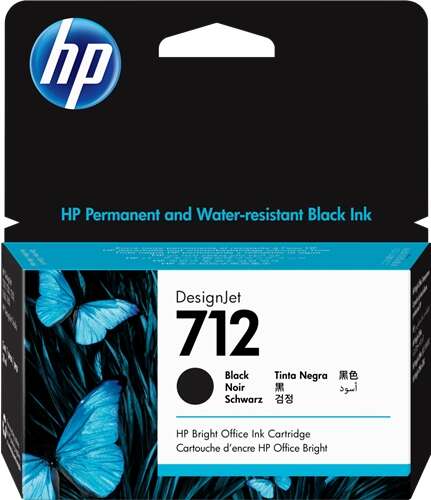 Cartuccia d'Inchiostro Originale HP 712 Nero - 3ED70A