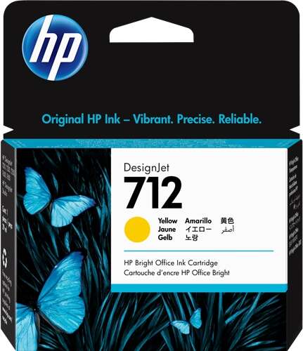 Cartuccia d'inchiostro Originale HP 712 Giallo - 3ED69A