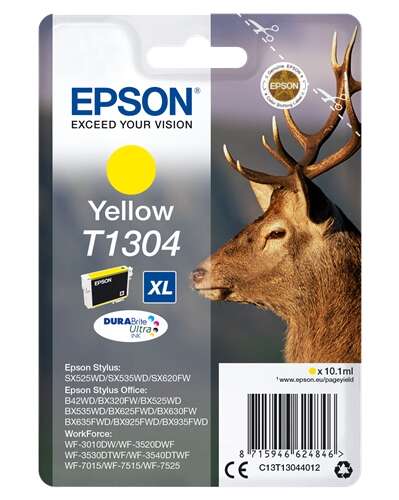 Epson T1304 Cartuccia d'inchiostro Giallo Originale - C13T13044012