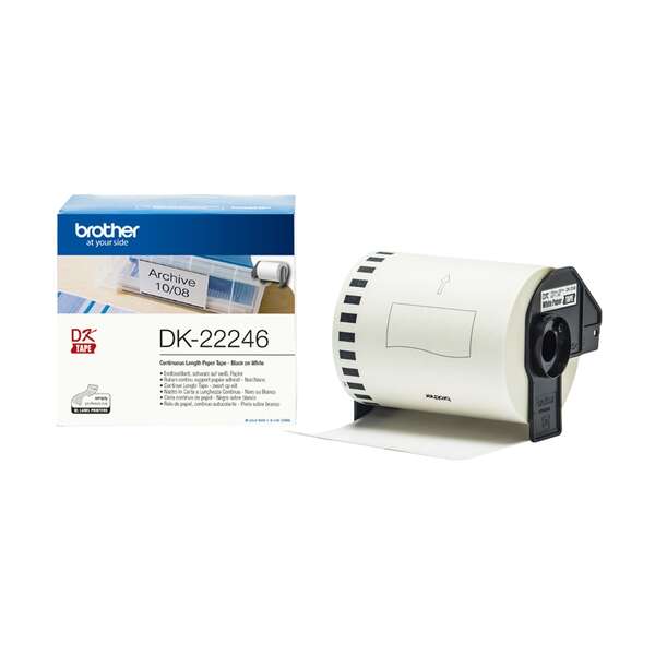 Brother DK22246 - Etichette Originali Formato Personalizzato - Larghezza 103 mm x 30
