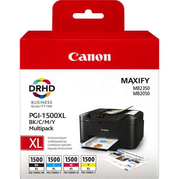 Canon PGI1500XL Confezione da 4 cartucce d'Inchiostro Originali - 9182B004/9182B010