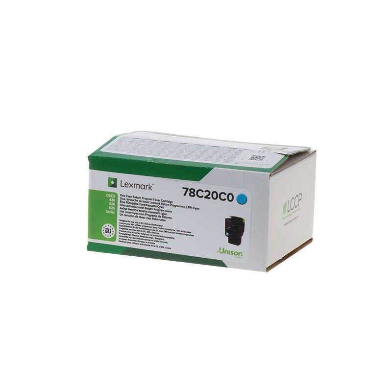 Lexmark CS421/CS521/CS622/CX421/CX522/CX622/CX625 Cartuccia Toner Originale Ciano - 78C20C0