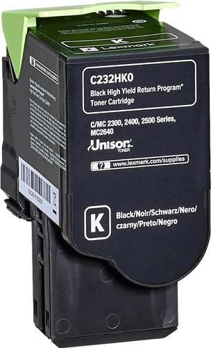 Lexmark C2325/C2425/C2535/MC2325/MC2425/MC2535/MC2640 Cartuccia Toner Originale Nero - C232HK0