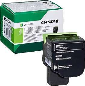 Lexmark C2425/C2535/MC242525/MC2535/MC2640 Cartuccia Toner Originale Nero - C242XK0