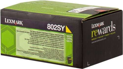 Lexmark CX310/CX410/CX510 Cartuccia toner Originale Giallo - 80C2SY0/80C2SYE/802SY