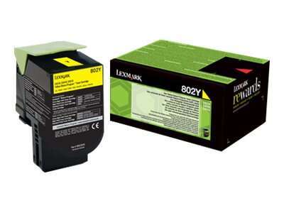 Lexmark CX310/CX410/CX510 Cartuccia Toner Originale Giallo - 80C20Y0/80C20YE/802Y