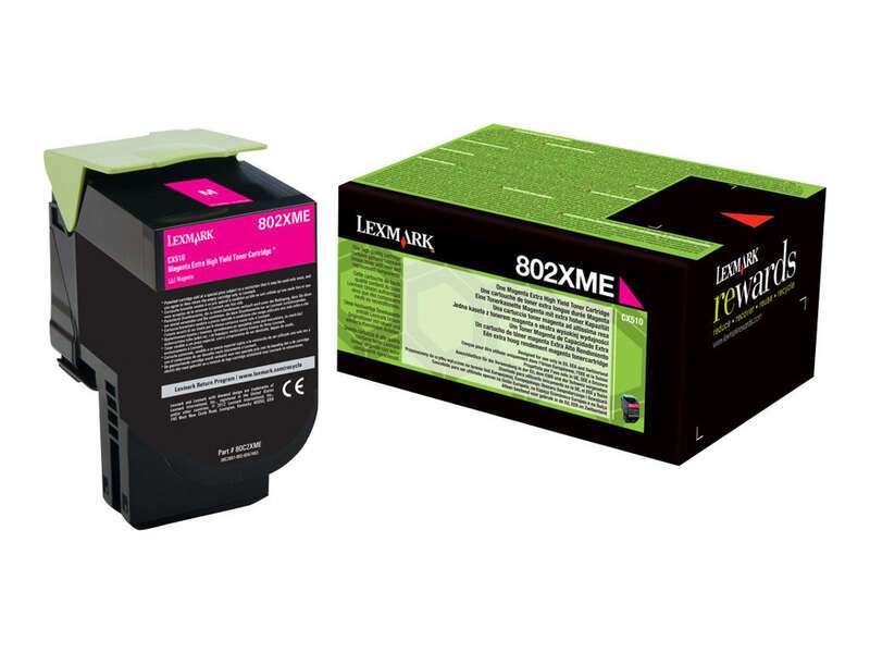 Cartuccia Toner Originale Lexmark CX510 Magenta - 80C2XM0/80C2XME/80C0X30/802XM
