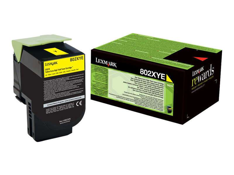 Cartuccia Toner Originale Lexmark CX510 Giallo - 80C2XY0/80C2XYE/80C0X40/802XYY