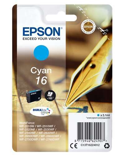 Epson T1622 Cartuccia d'Inchiostro Originale Ciano - C13T16224012