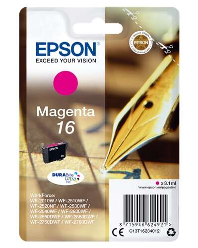 Epson T1623 Magenta Cartuccia d'inchiostro Originale - C13T16234012