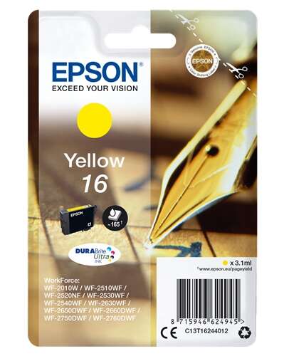 Cartuccia d'Inchiostro Originale Epson T1624 Giallo - C13T16244012