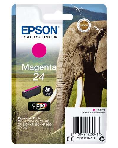 Cartuccia d'inchiostro originale Epson T2423 (24) Magenta - C13T24234012