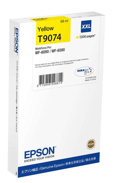 Cartuccia d'inchiostro originale Epson T9074 Giallo - C13T907440