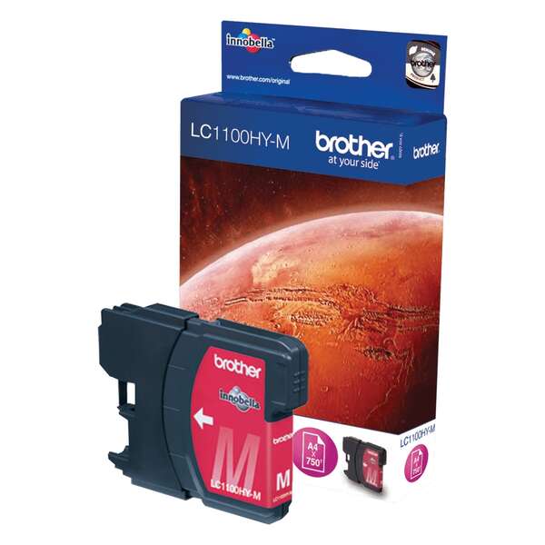 Brother LC1100XL Magenta Cartuccia d'inchiostro Originale - LC1100HYM