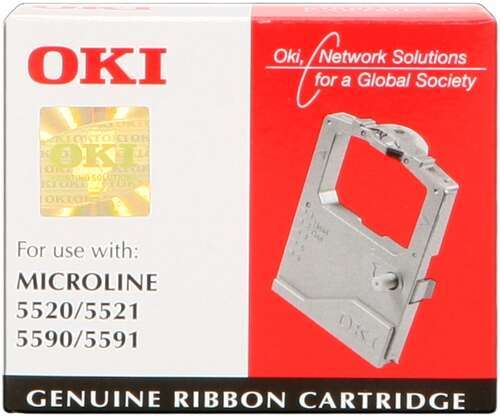 OKI ML5520/ML5521/ML5590/ML5591 Nastro Originale Nero per Matrice - 01126301