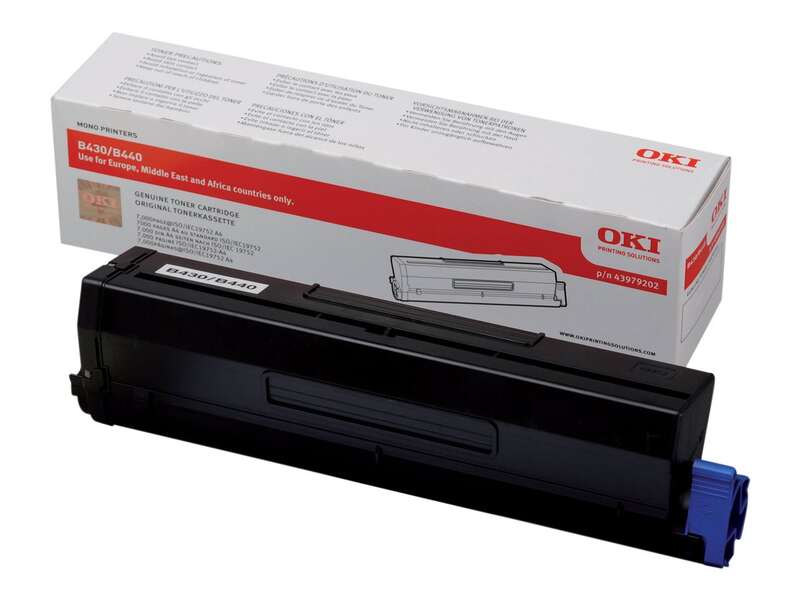 OKI B430/B440/MB460/MB470/MB480 Cartuccia toner Originale Nero - 43979202