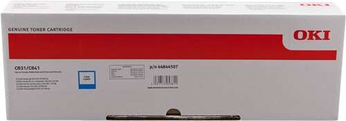Cartuccia toner originale OKI C831/C841 ciano - 44844507