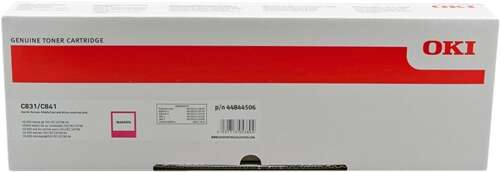 Cartuccia Toner Originale OKI C831/C841 Magenta - 44844506