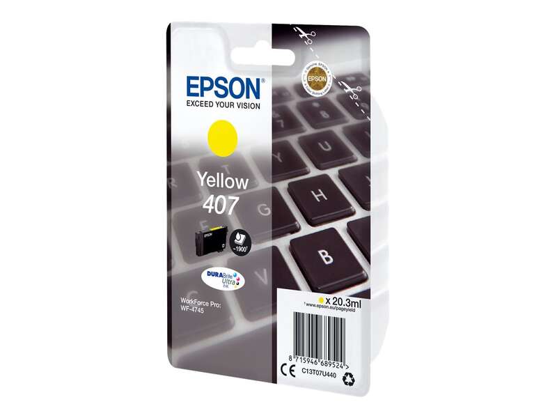 Cartuccia d'inchiostro Originale Epson 407 Giallo - C13T07U440