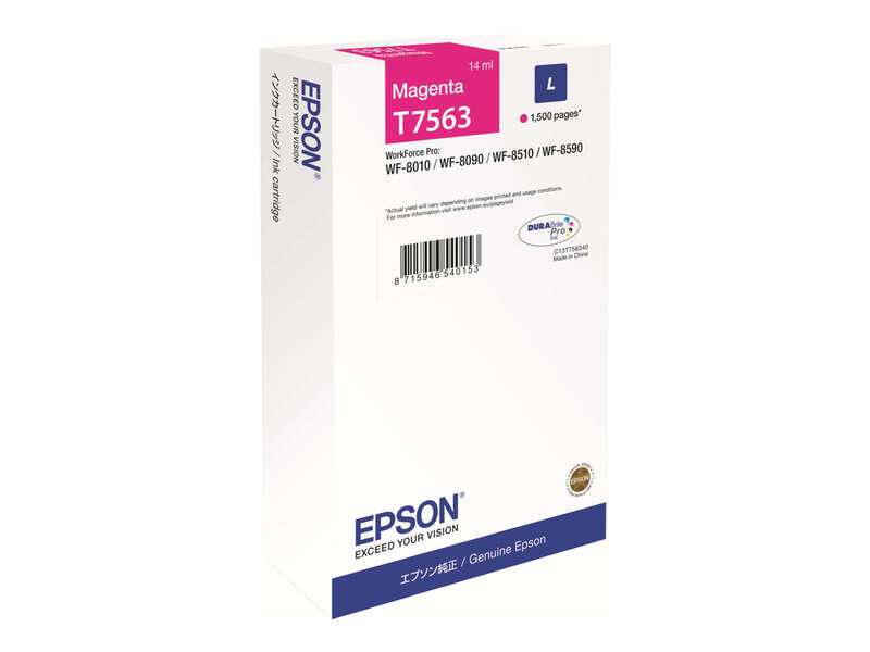 Cartuccia d'inchiostro originale Epson T7563 Magenta - C13T756340/C13T75634N