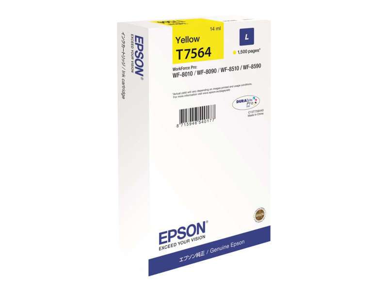 Cartuccia d'Inchiostro Originale Epson T7564 Giallo - C13T756440/C13T75644N