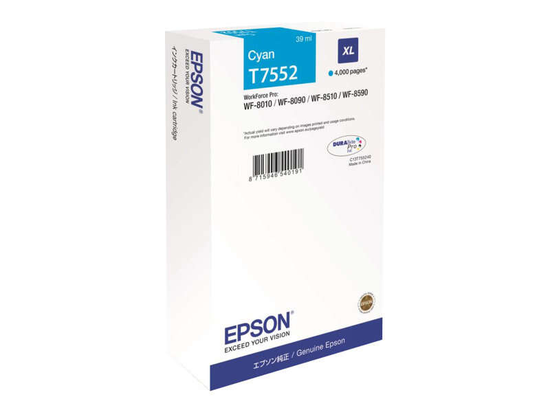 Cartuccia d'inchiostro originale Epson T7552 Ciano - C13T755240/C13T75524N