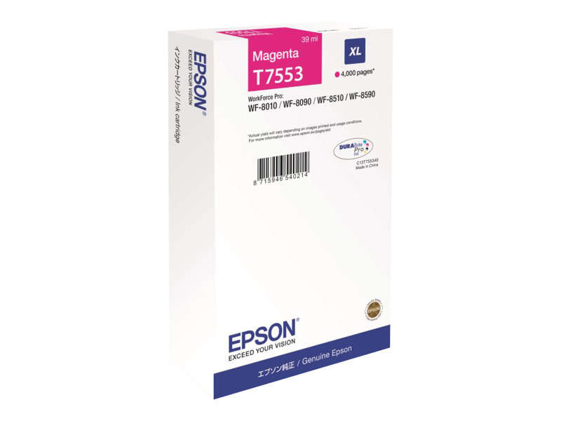 Cartuccia d'inchiostro originale Epson T7553 Magenta - C13T755340/C13T75534N