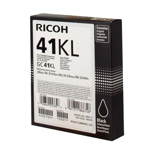 Cartuccia gel Originale Ricoh GC41KL Nero - 405765