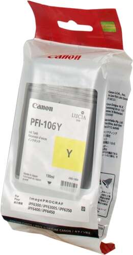 Canon PFI106 Giallo Cartuccia d'inchiostro originale - PFI106Y/6624B001