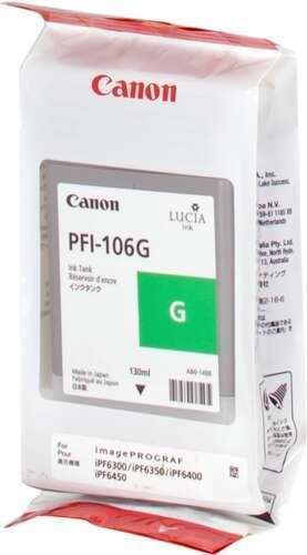 Cartuccia d'Inchiostro Originale Canon PFI106 Verde - PFI106G/6628B001