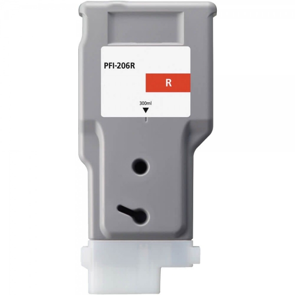 Cartuccia d'Inchiostro Pigmentata Rossa Canon PFI206 Compatibile - Sostituisce PFI206R/5309B001