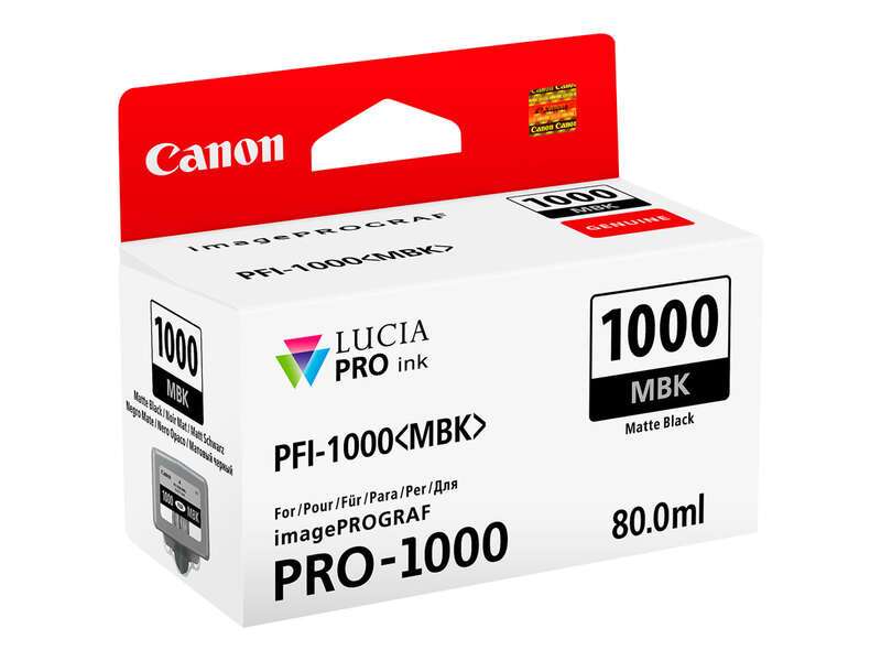 Cartuccia d'inchiostro originale Canon PFI1000 Nero Opaca - PFI1000MBK/0545C001