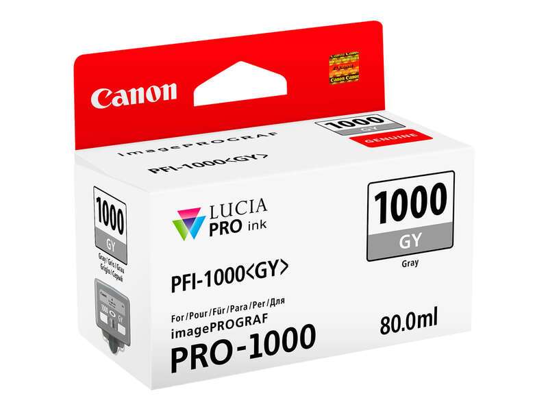 Canon PFI10001000 Cartuccia d'Inchiostro Originale Grigio - PFI1000GY/0552C001