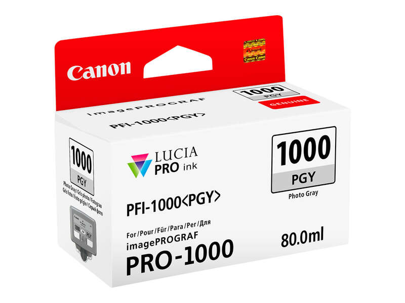 Cartuccia d'Inchiostro Originale Canon PFI1000 Grigio Photo - PFI1000PGY/0553C001