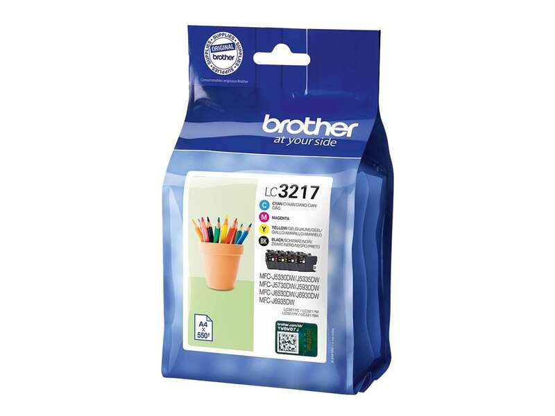 Brother LC3217 Confezione da 4 cartucce d'inchiostro Originali - LC3217VAL