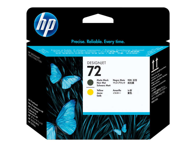 Testina di stampa Originale HP 72 - Nero e Giallo Opaca - C9384A